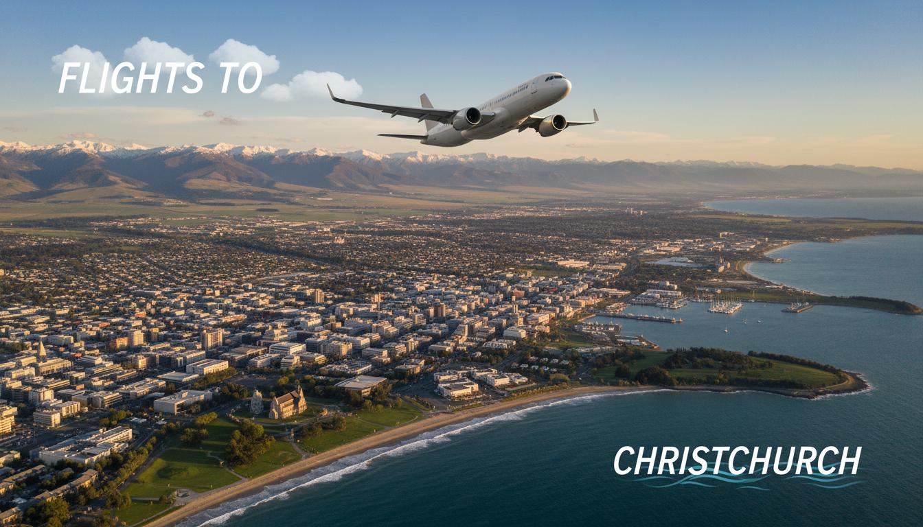 Flights to Christchurch: smart ways to book, save, and fly into the South Island gateway